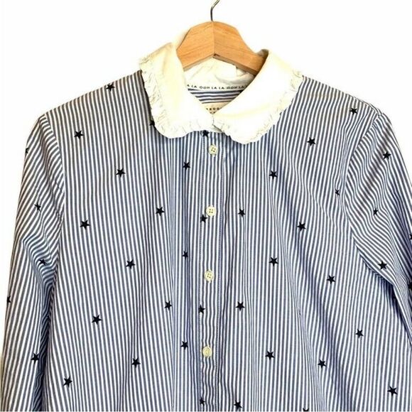Kate Spade Broome Street Button Front Shirt small New - Picture 4 of 11